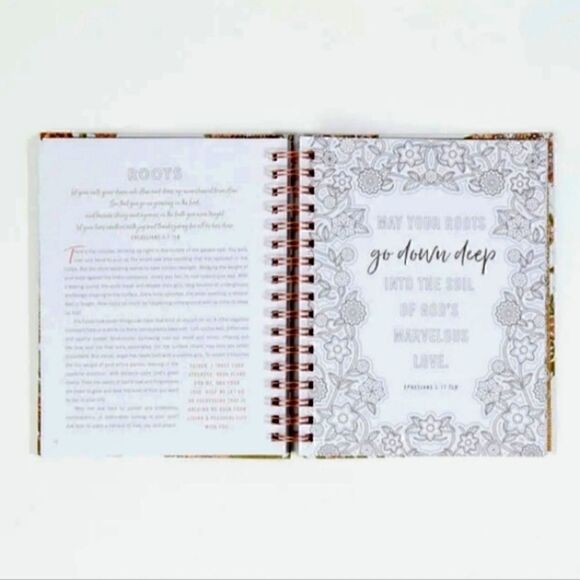 DEVOTIONAL ICOLORING BOOK "SET Your MIND on THINGS ABOVE" BEAUTIFUL ART Gift! - Picture 8 of 10